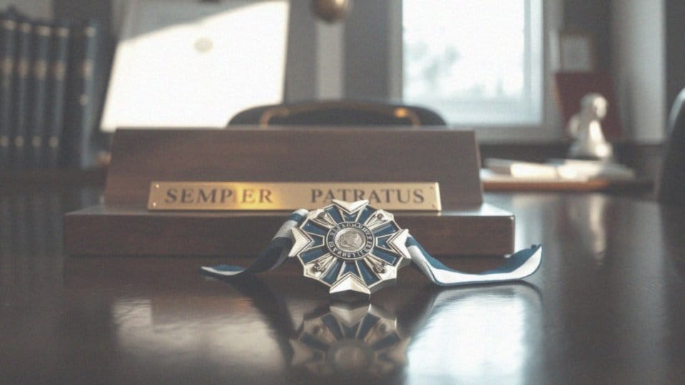 Jakie odznaczenia wojskowe są związane z dewizą 'semper paratus'?