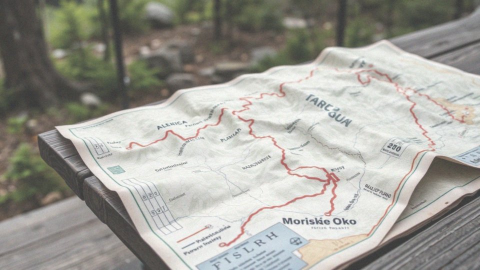 Jak wygląda mapa turystyczna trasy do Morskiego Oka?